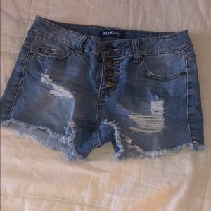 Blue Spice Jean Shorts